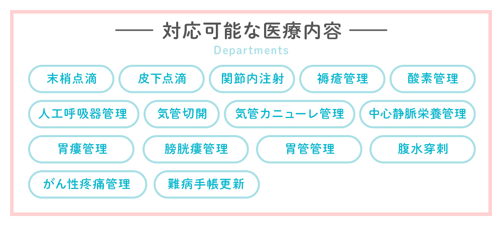 さいたま市、ともクリニック・対応可能な医療内容